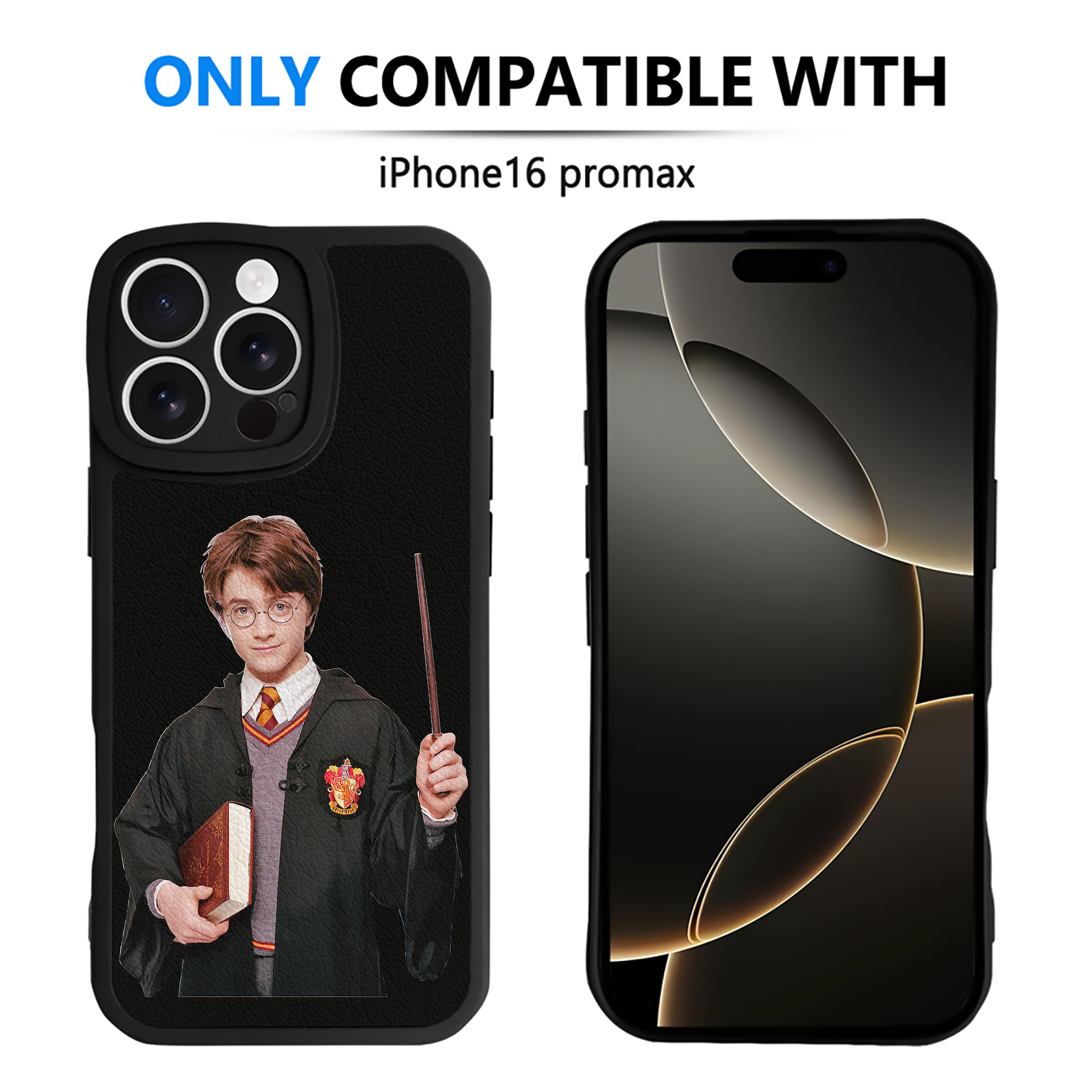 （画像用） Harry Potter ハリー・ポッターシリーズ 【iPhone 16シリーズ対応】シリコンスマホケース（レザー調） 材質：シリコン
